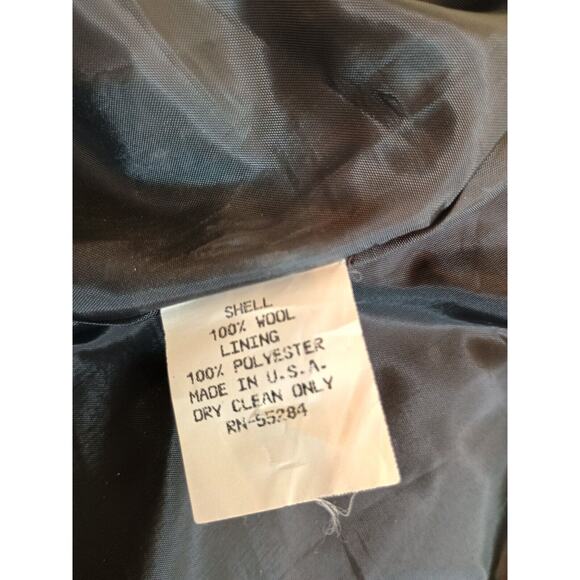 Brooks Brothers Jacket Womens Black 8 Wool Corpcore Neutral Goth Career Blazer - Picture 12 of 12